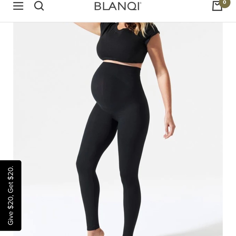 BLANQI EVERYDAY Maternity Belly Support Leggings sz S